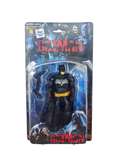 Yurtdışından Özel Üretim Kaliteli Siyah Batman Figür Oyuncak 16 Cm.