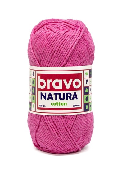 Natura %100 Koton İplik 100 Gram 200 Metre Renk Kodu:405 Pembe