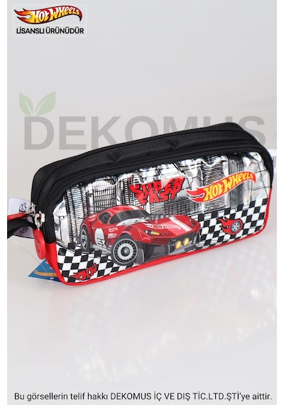 Dekomus İle Yeni Sezon Lisanslı Hot Wheels Kalem Çantası Diğer