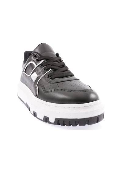 Dgn 020-22k Kadin Kalin Taban Bağcikli Dikiş Detayli Sneakers Ayakkabi 020-2252-R12593 Siyah - Beyaz Dgn 020-22k Kadin Kalin Taban Bağcikli Dikiş Detayli Sneakers Ayakkabi 020-2252-R12593 Siyah - Beyaz