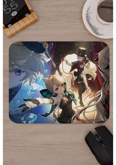Lynette Genshin Impact Anime Oyuncu V2 - 22x18 Gaming Mouse Pad Fare Altlığı