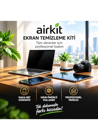 Ekran Temizleme Spreyi Seti 250ml Mikrofiber Bez Televizyon, Bilgisayar, Telefon, Gözlük Temizleme