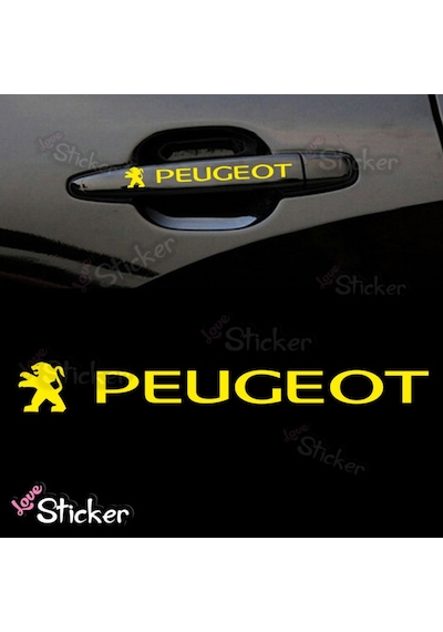 Peugeot Kapı Kolu Ve Jant Oto Sticker, Araba Sticker