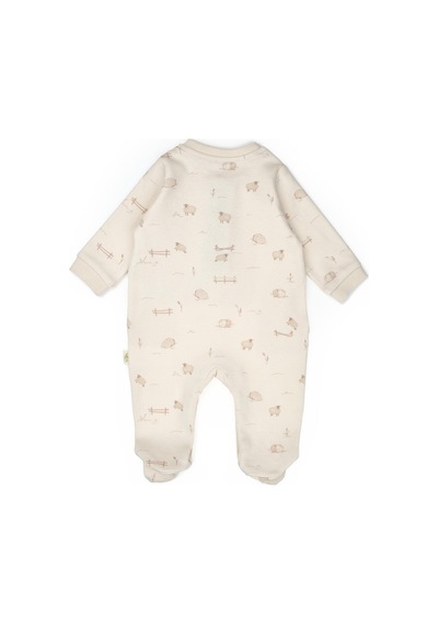 Babycosy Organic Wear Bebek Tulum Şapka %100 Organik Pamuk , Bebek - Yenidoğan- Csy8182 Krem