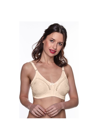 Aycı Ten Cherry Dantel Toparlayıcı / Minimizer Sütyen Bej