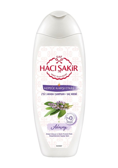Hacı Şakir Kepek Önleyici Şampuan 500 Ml - Adaçayı Ve İpek Proteinleri 2'li Ekonomik Paket - 2 Tarı