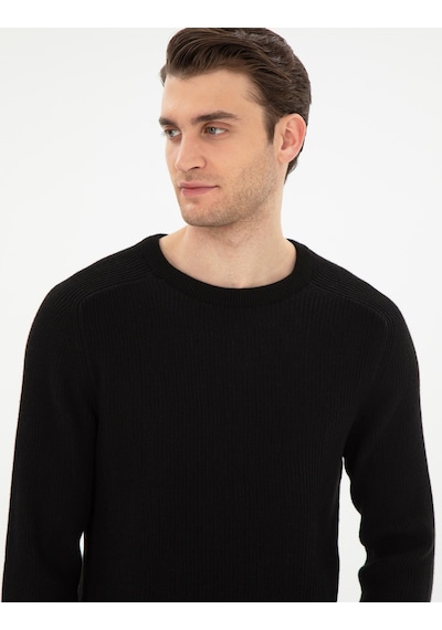 Pierre Cardin Erkek Siyah Kazak /triko 50297117-vr046 Siyah