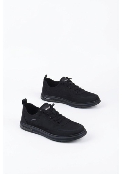 Pepita E386 Rahat Hafif Keten Özel Tasarım Spor Sneaker Erkek Ayakkabı Siyah
