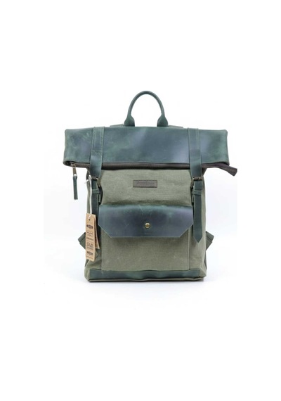 Old Cotton Cargo Gds Cahuilla Bag Deri Kapaklı Sırt Çantası Haki
