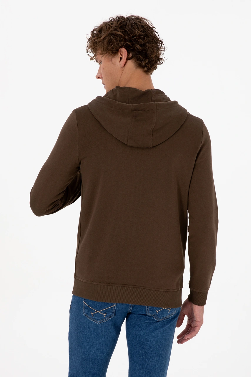 U.S. Polo Assn. Erkek Kahverengi Örme Hırka 50313748-VR029