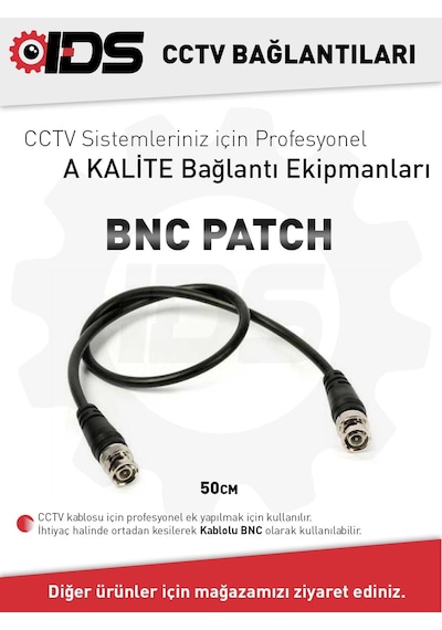 Ids - A Kalite Bnc Patch 50Cm - Güvenlik Kamerası Sistemleri