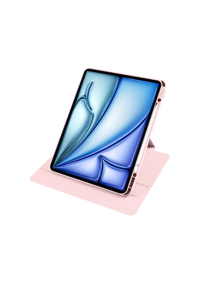 Apple Uyumlu iPad Air 11inç M2 2024 Kılıf Termik Kalem Bölmeli Dönebilen Standlı Kılıf Air 4./5.nesil
