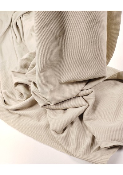 Bej Renkte Kaşkorse Ribana Kumaş Manşetlik & Yakalık En: 100cm-12347