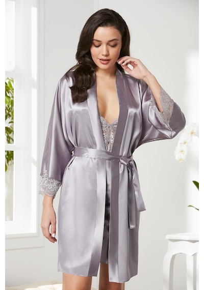 Pierre Cardin Saten Dantelli Gecelik Ve Sabahlık Takımı - 4280 001