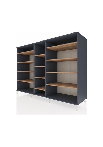 Kronos Dolap 11 Raflı 220x59x163 Antrasit-antrasit/çam Antrasıt/atlas Çam - Antrasıt