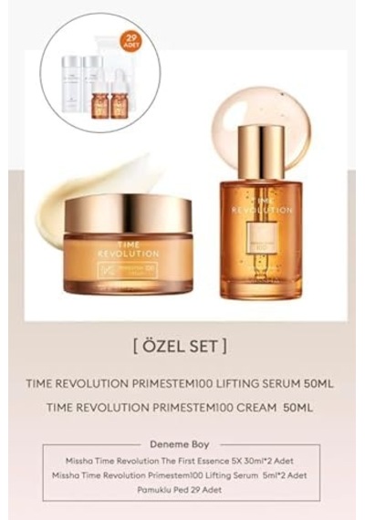 Cilde Sıkı Görünüm Ve Elastikiyet Kazandıran Bakım Seti Time Revolution Primestem 100 Set