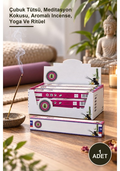 1 Adet Meditation Aromalı Tütsü Çubuk Tütsü, Meditasyon Kokusu, Aromalı Incense, Yoga Ve Ritüel
