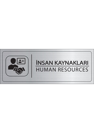 Mayeka İnsan Kaynakları İsimlik Gümüş Metal Kapı İsimliği Levhası Yönlendirme Tabelası