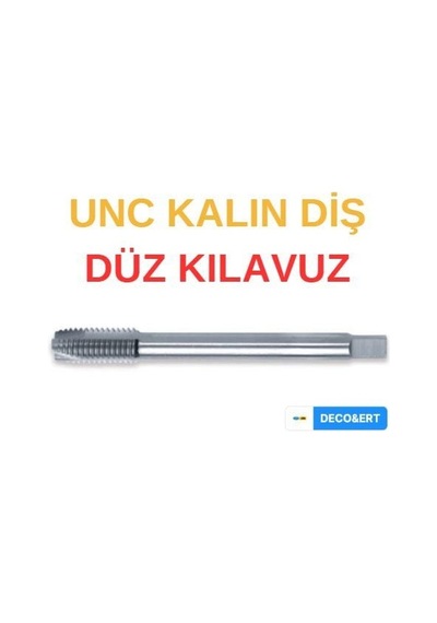 Ert Unc Kalın Diş Düz Makine Kılavuzu - Unc 3/8