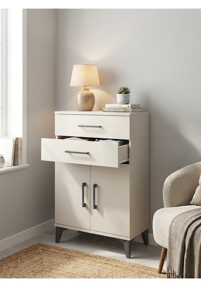 Arges Komodin Tek Raflı 2 Çekmeceli 2 Kapaklı 60x30x96 Aytaşı-aytaşı Çok Renkli Arges Komodin Tek Raflı 2 Çekmeceli 2 Kapaklı 60x30x96 Aytaşı-aytaşı Çok Renkli
