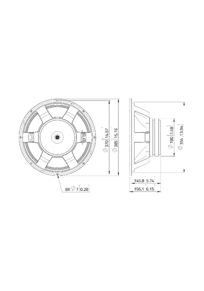 Lavoce Wxf15.350 15" 350W Çıplak Hoparlör