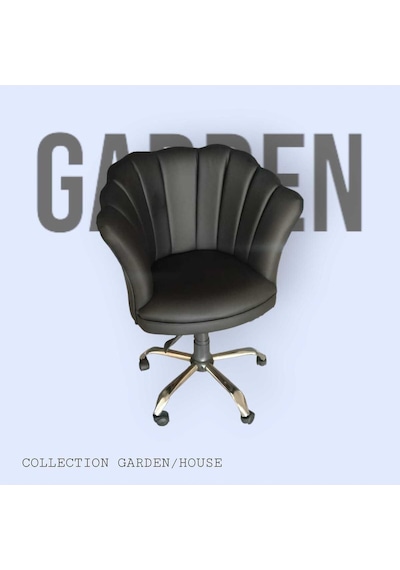 Garden House Papatya Ofis Koltuğu Siyah Deri Ofis Koltuk Bekleme Koltuğu Çalışma Masa Sandalyesi Berjer Siyah Garden House Papatya Ofis Koltuğu Siyah Deri Ofis Koltuk Bekleme Koltuğu Çalışma Masa Sandalyesi Berjer Siyah