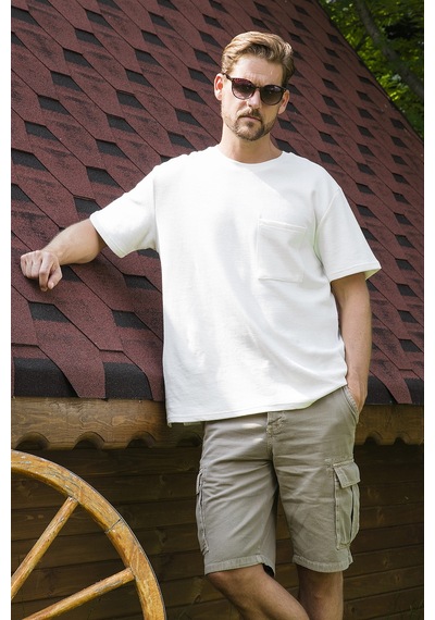 Buratti Erkek T Shirt 5902305 EKRU Ekru