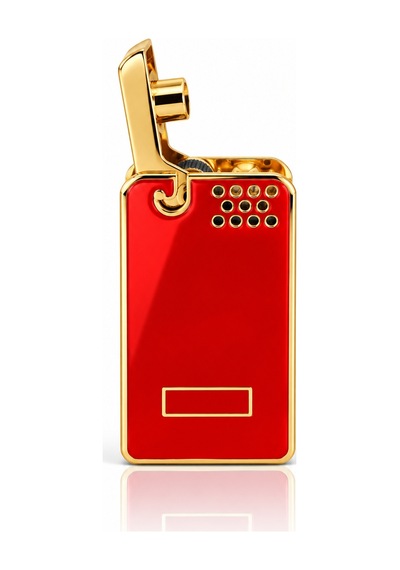 Premium Gold Gaz Dolumlu Metal Gövdeli Kapaklı Şık Model Kırmızı