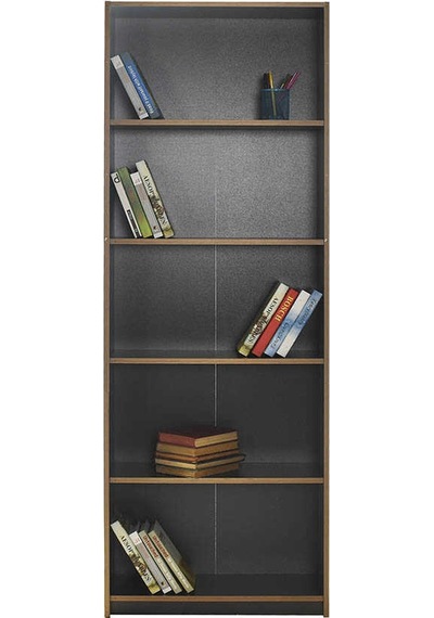 Modern 5 Raflı Kitaplık-antrasit-kontra 64x182x26 Cm Gxyxd