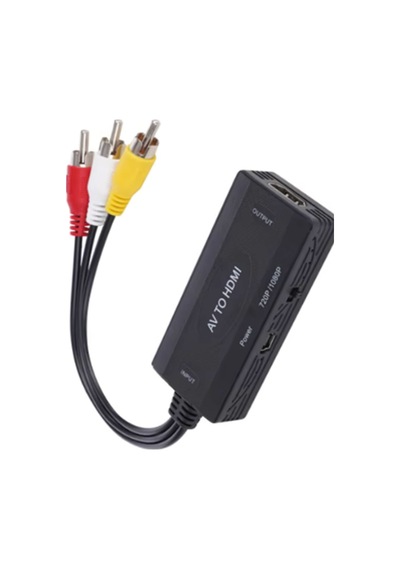Full Hd Hdmı To Av Rca Dönüştürücü Dönüştürücü Adaptör 1080p Destekli Eski Nesil Tv Bağlantı Kablosu