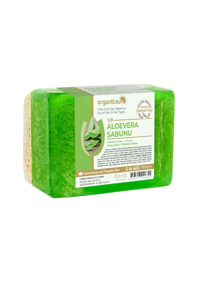 Organicsun Doğal Kabak Lifli Aloe Vera Sabunu 2 x 120 G