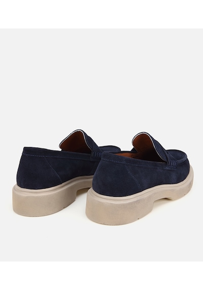 Hotiç Erkek Süet Deri Lacivert Kalın Tabanlı Günlük Loafer 02ayh319370a680 02ayh319370a680