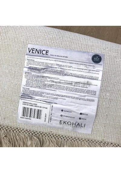 Eko Halı Venice Kcm 103 Camel White İthal El Dokuma Halı Çok Renkli