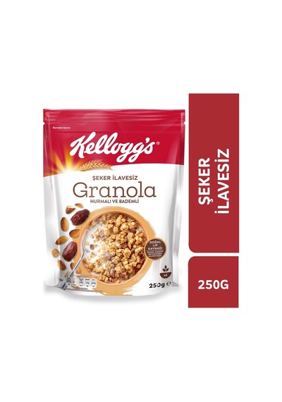 Kellogg's Şeker İlavesiz Hurmalı ve Bademli Granola 250 G