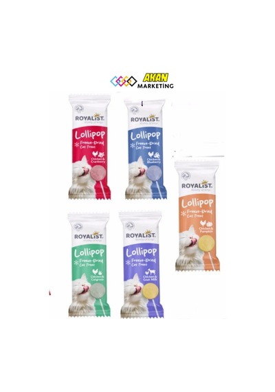 5'li Set Tüm Cins Kediler İçin Lolipop Karışık Lezzetler