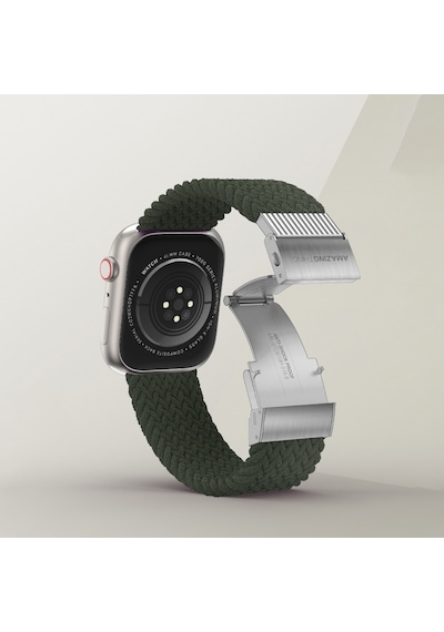 Watch 7 41mm Amazingthing Titan Weave 2.seri Sport Örgü Kordon Koyu Yeşil