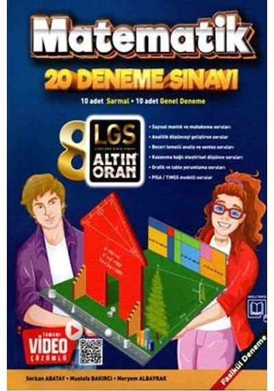 Altın Oran 8. Sınıf Matematik 20 Deneme Tamamı Video Çözümlü N11.1693
