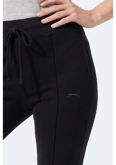 Slazenger Malena Kadın Bol Paça Siyah Eşofman Altı