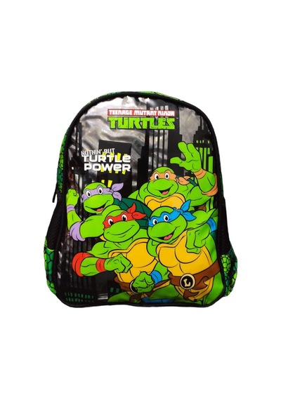 Teenage Mutant Nınja Turtles Tablet Bölmeli Anaokulu Çantası 2174 Yeşil