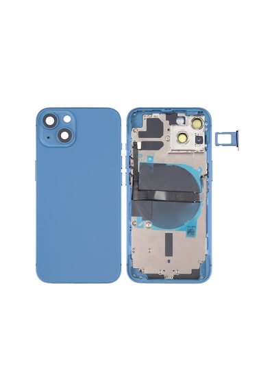 Teknonet Apple Uyumlu iPhone 13 Boş Kasa - Mavi Mavi