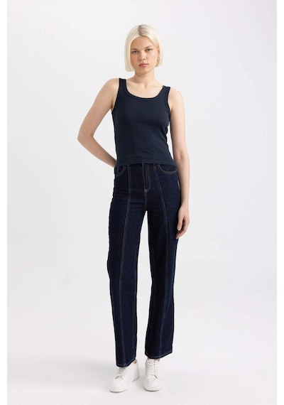 DeFacto Slim Fit Dar Kesim U Yaka Ribana Atlet C9826AXNSNV42