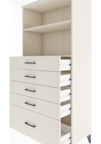 Hyperion Dolap 2 Raflı 5 Çekmeceli 88x44x182 Aytaşı-aytaşı Aytaşı
