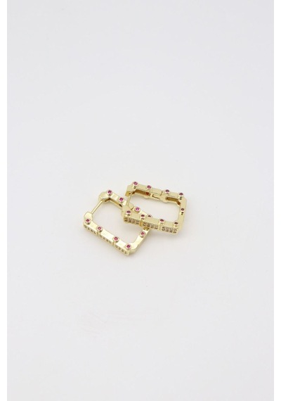 Vıp Küpe 14 K-17130 20mm Çok Renkli