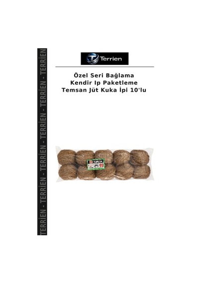 Özel Seri Bağlama Kendir Ip Paketleme Temsan Jüt Kuka İpi 10'lu