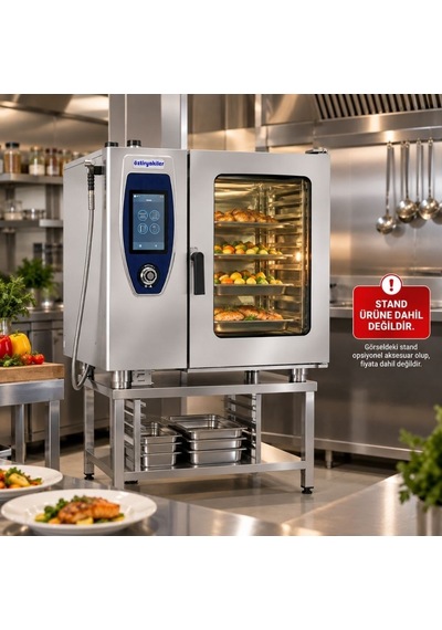 Öztiryakiler Tüplü Konveksiyonlu Kombi Fırın Gn 2/1 - 10 Tepsi 380v
