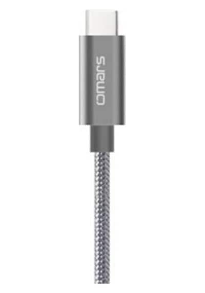 Omars Type-C 3.1 5Gbps 3A Şarj Ve Data Kablosu Gri - 1.5 Metre