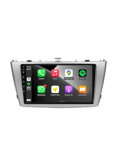 Toyota Avensis Araç Multimedya Android Ekran Carplay Double Teyp 4+64 9" 09-15 Silver Navımex
