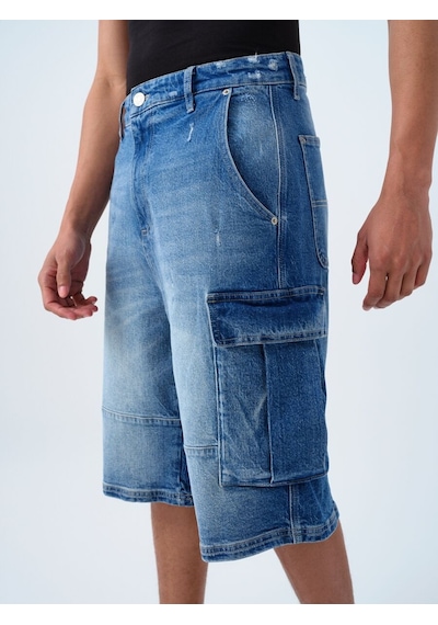 LOFT Baggy Fit Erkek Şort Lf2039608 Q1.v1 Denim