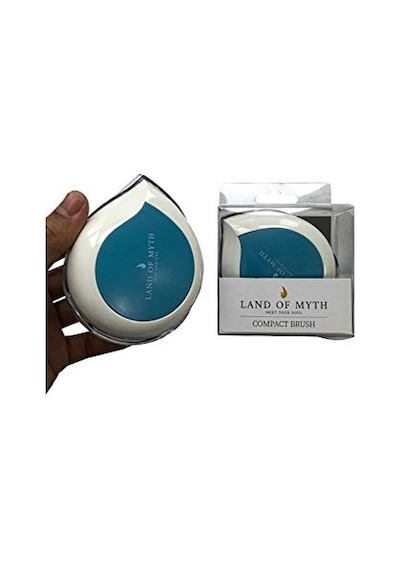 Lom1240 Compact Detangling Brush To Go - Çanta Tipi Kapaklı Saç Açma Tarama Fırçası Blue White Genel