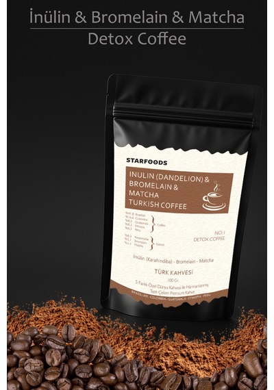 Inülin Ve Bromelain Coffee 100 Gr. Türk Kahvesi Filtre Kahve No: 1  Coffee İnce Öğütülmüş